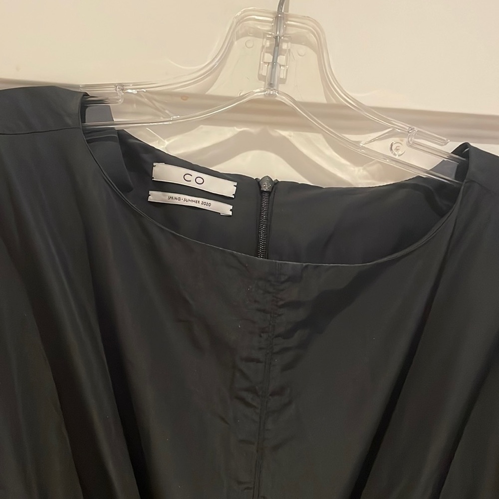 Co. Black taffeta maxi dress size S